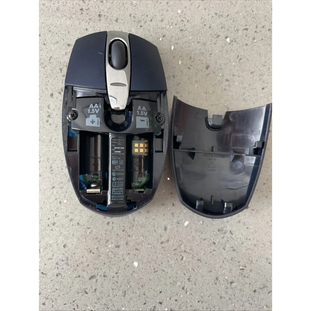 Logitech V200 M-RBK93B Blue Wireless Mouse & USB Dongle Receiver 2.4ghz tested